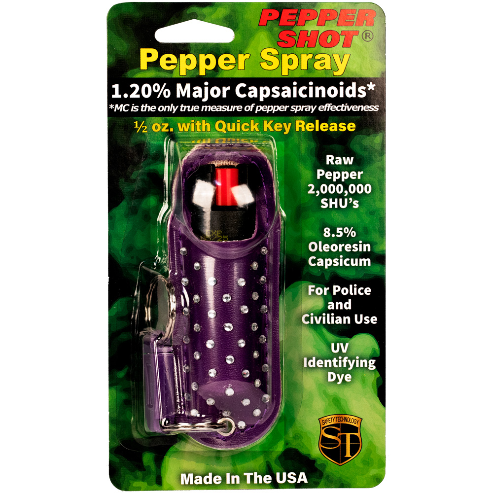 Pepper Shot 1.2% MC 1/2 oz Halo Holster Purple